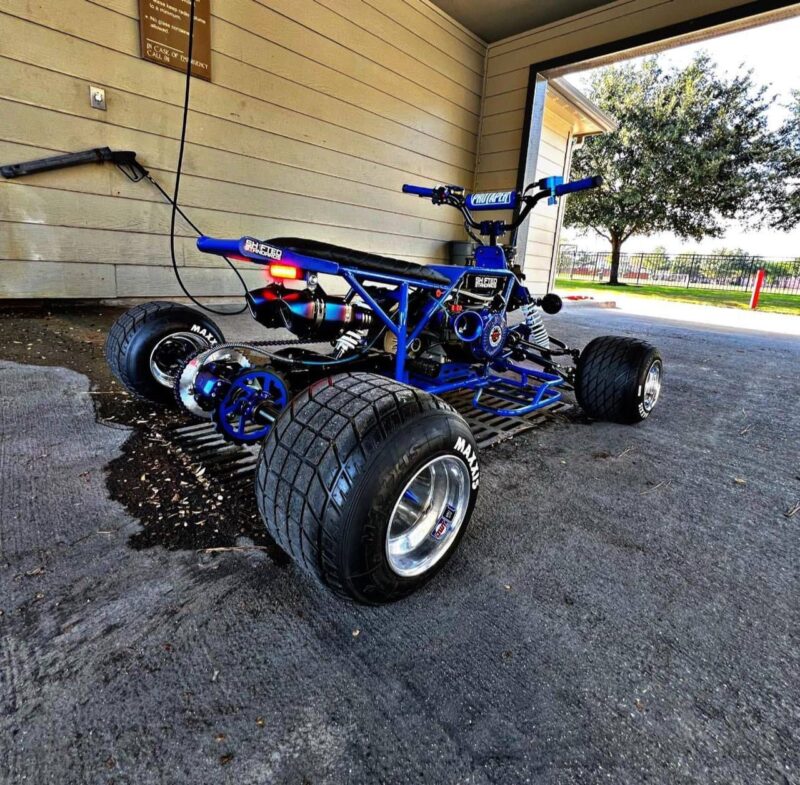 The blue mini quad