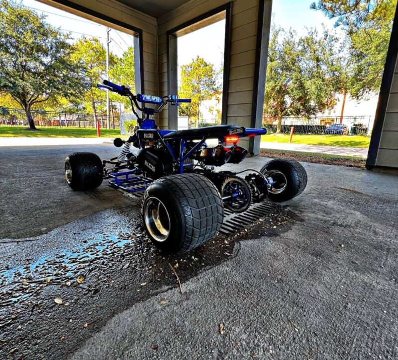 The blue mini quad