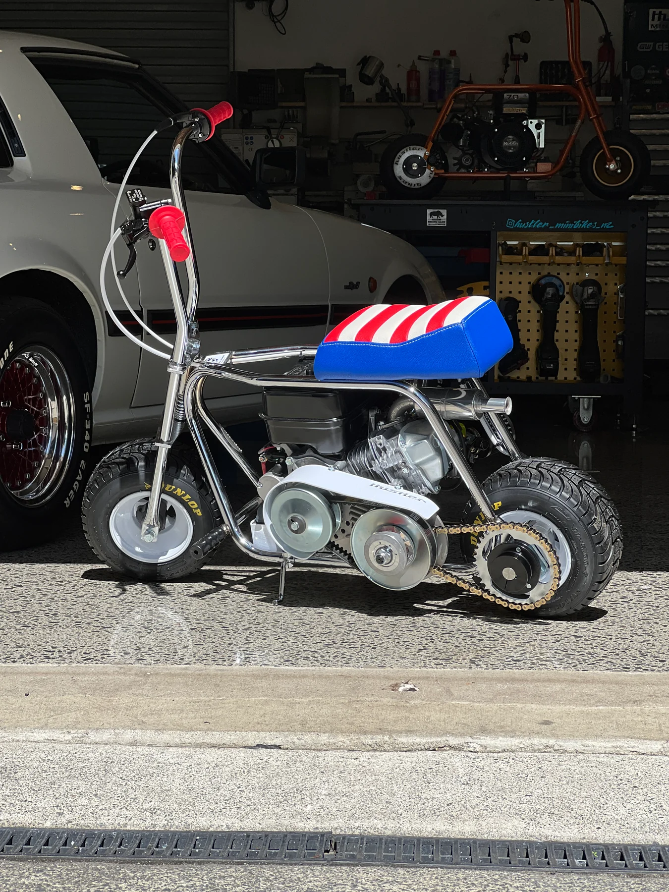 Grey Mini bike